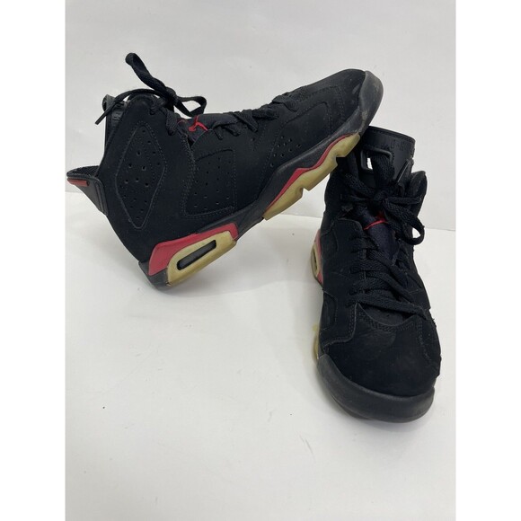 Nike Air Jordan 6 Varsity Red Black 2010 Youth Size 3.5Y